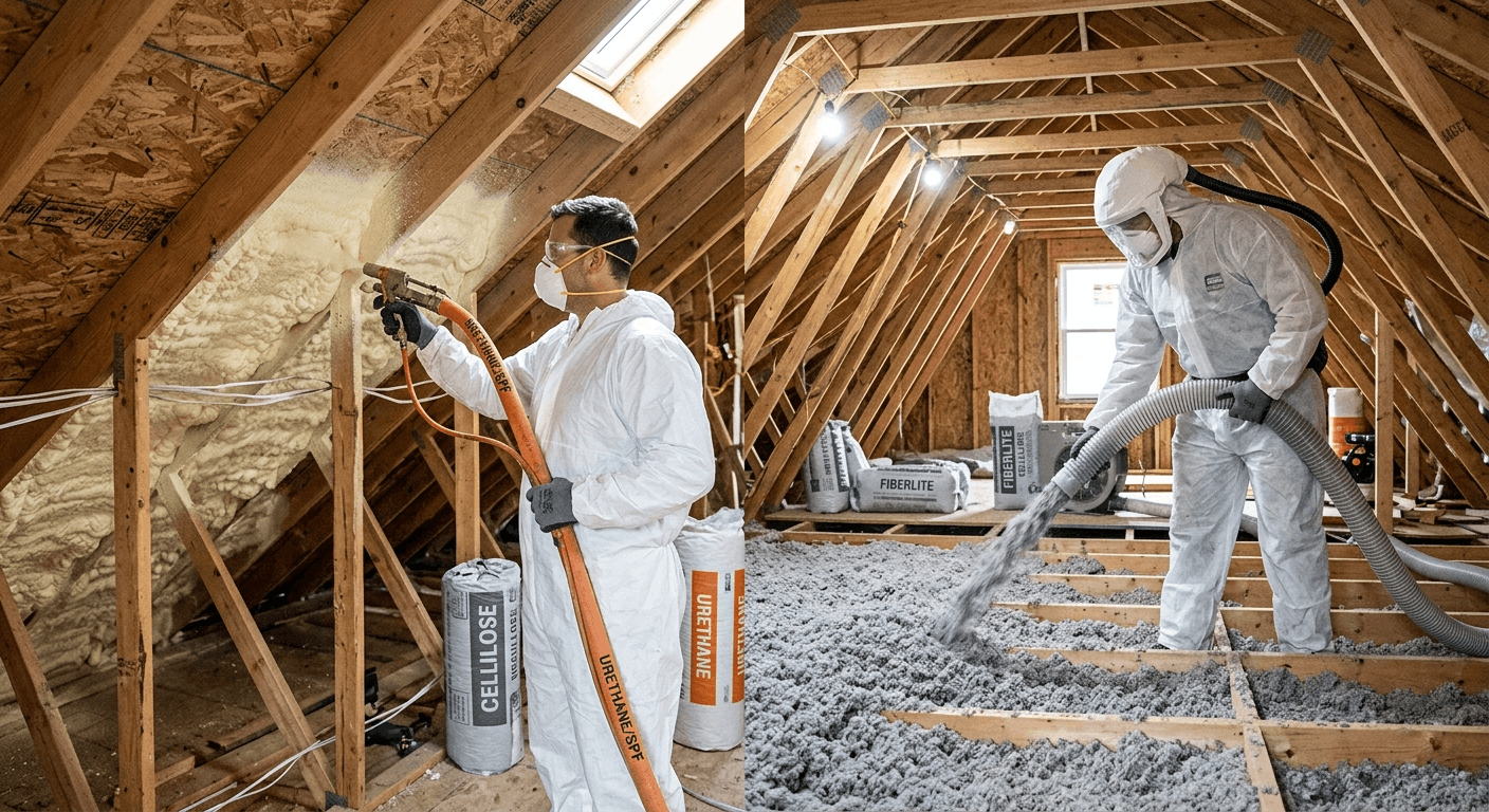 isolation cellulose & uréthane